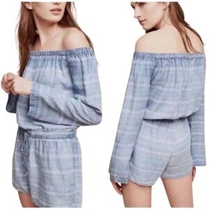 ANTHROPOLOGIE CLOTH & STONE
Boho Chambray off the Shoulder
Romper